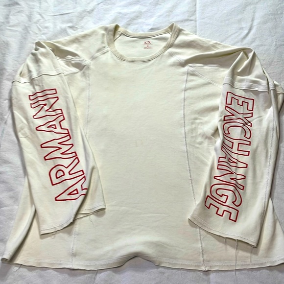 Armani Exchange Women’s Athletic Longsleeve shirt Size Medium - Picture 1 of 3